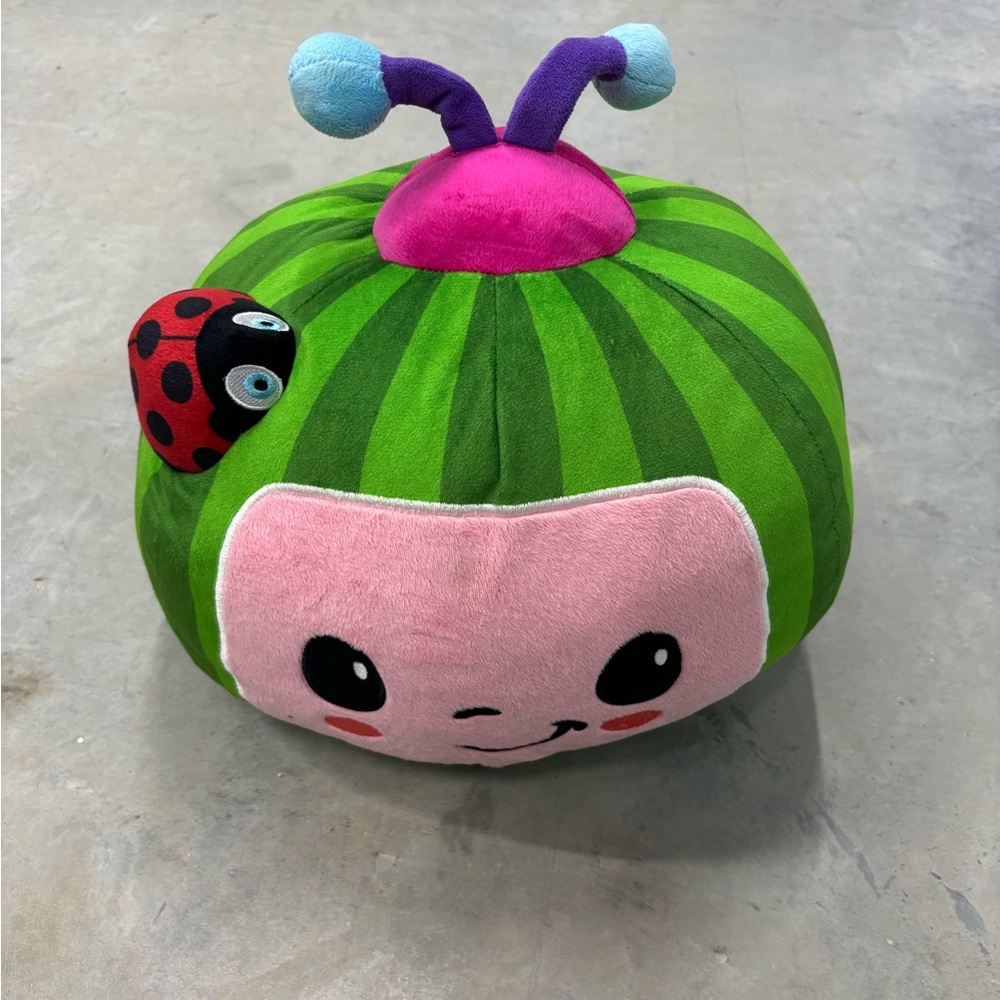 Cocomelon Plush Round 14” Pillow Cuddle Watermelon Childrens Decorative